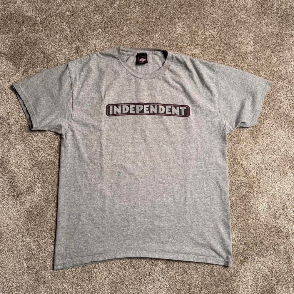 HEATHER GREY INDEPENDENT CLASSIC LOGO GRAPHIC‎ TEE